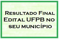 Resultado Final UFPB no seu município